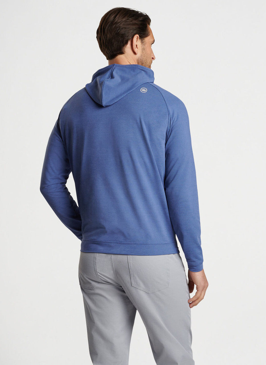 Peter Millar Pine Performance Hoodie: Astral Blue