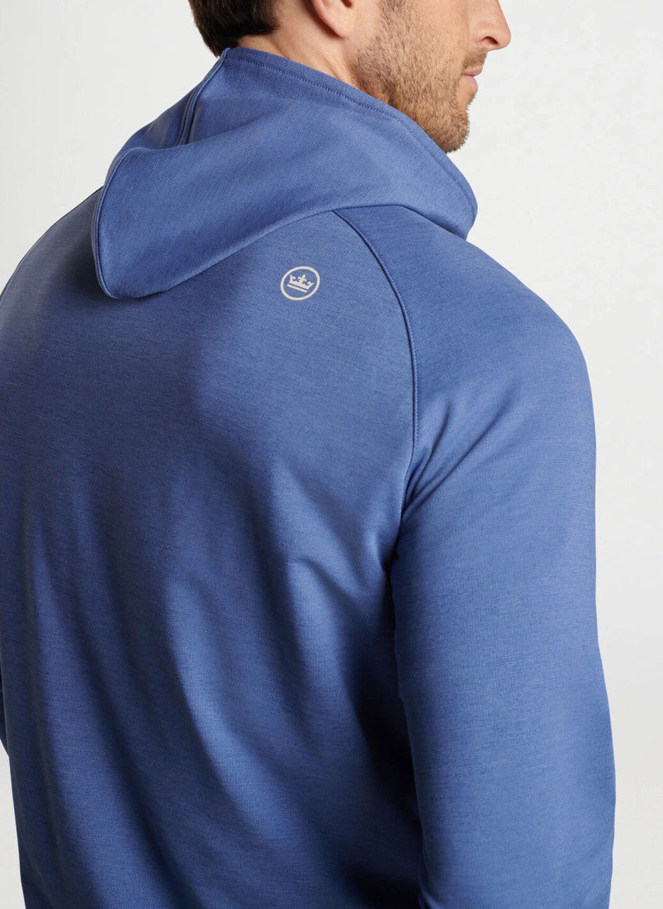 Peter Millar Pine Performance Hoodie: Astral Blue