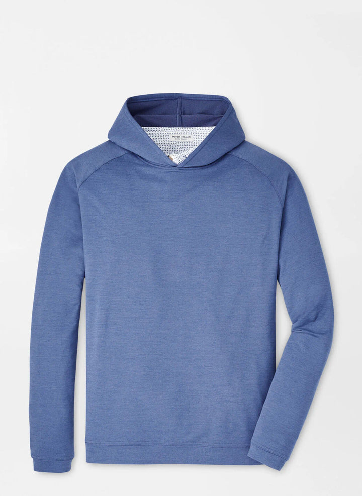 Peter Millar Pine Performance Hoodie: Astral Blue