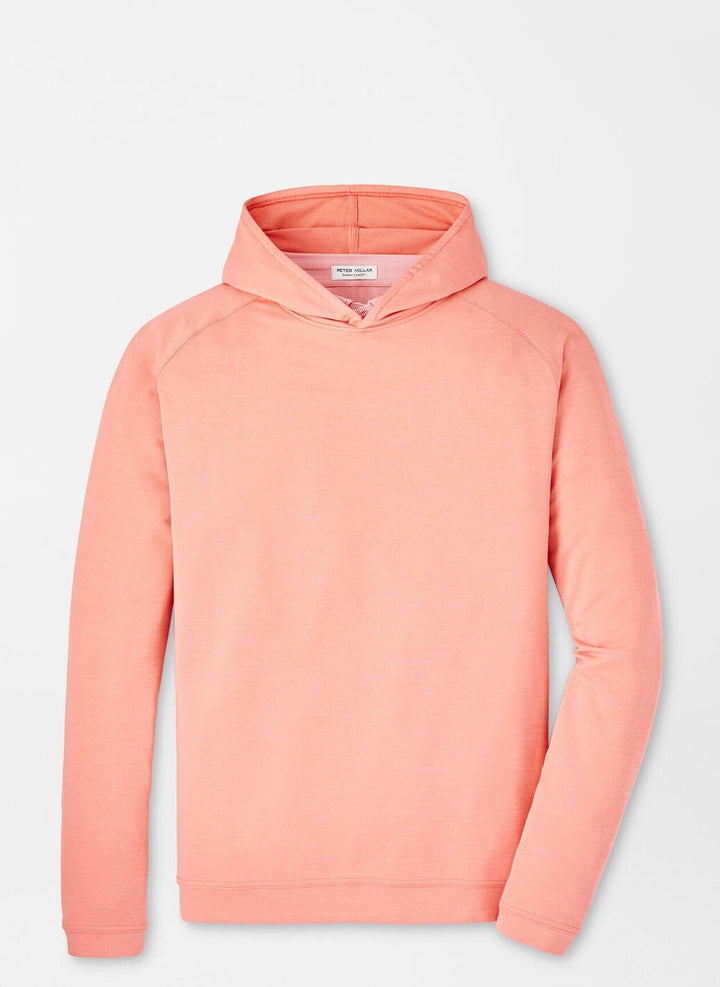 Peter Millar Pine Performance Hoodie: Grapefruit