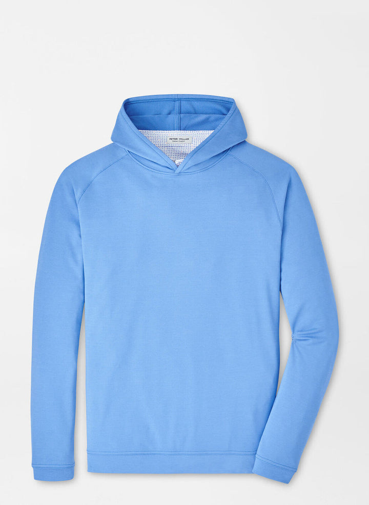 Peter Millar Pine Performance Hoodie: Liberty Blue