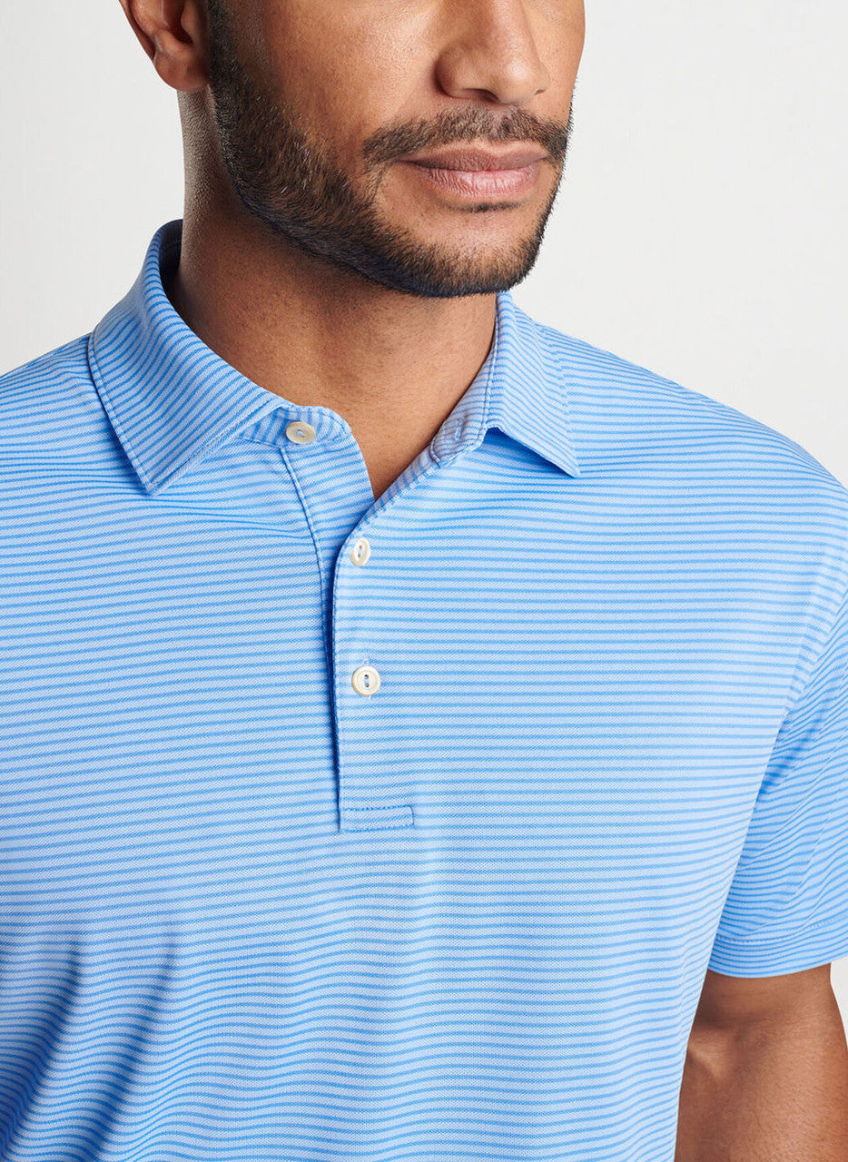 Peter Millar Grace Performance Mesh Polo: Liberty Blue