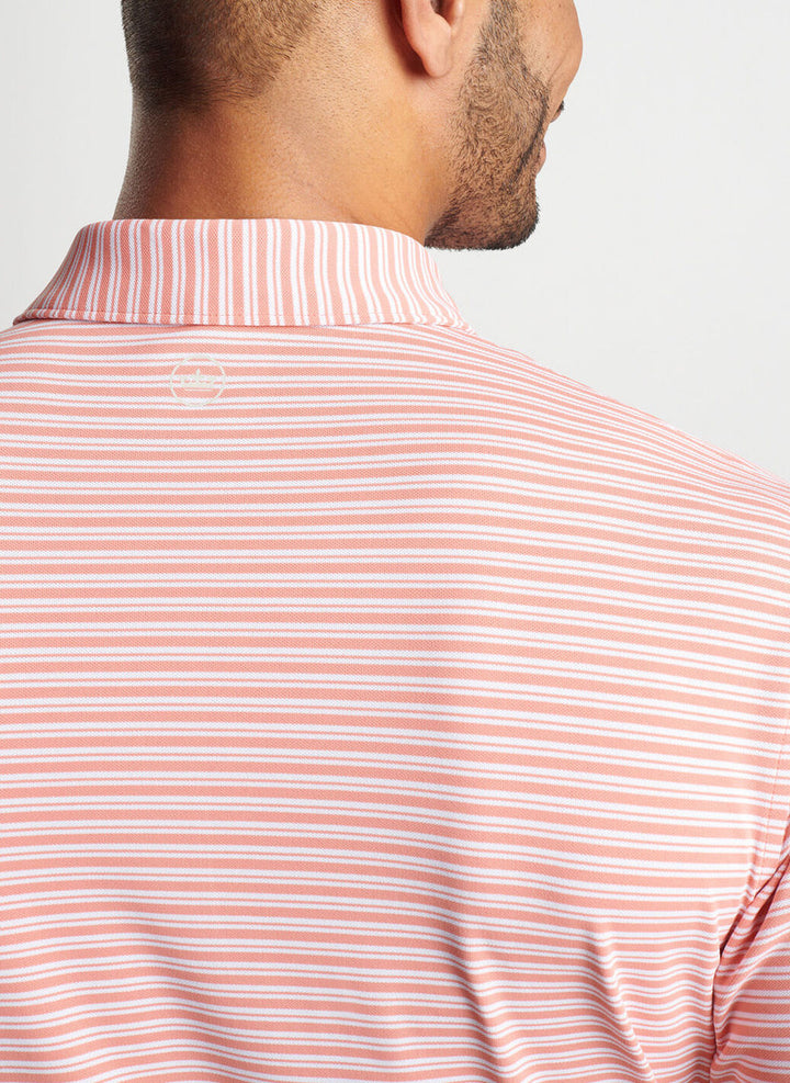 Peter Millar Dellroy Performance Mesh Polo: Grapefruit