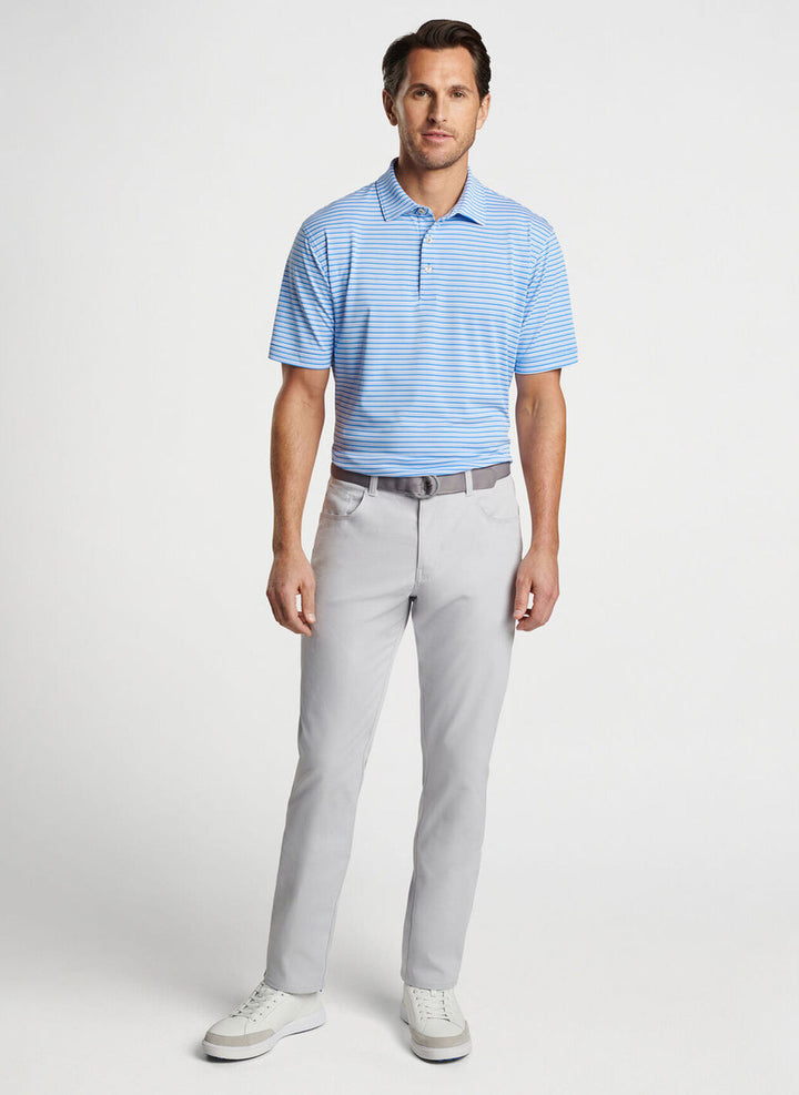 Peter Millar Dellroy Performance Mesh Polo: Liberty Blue