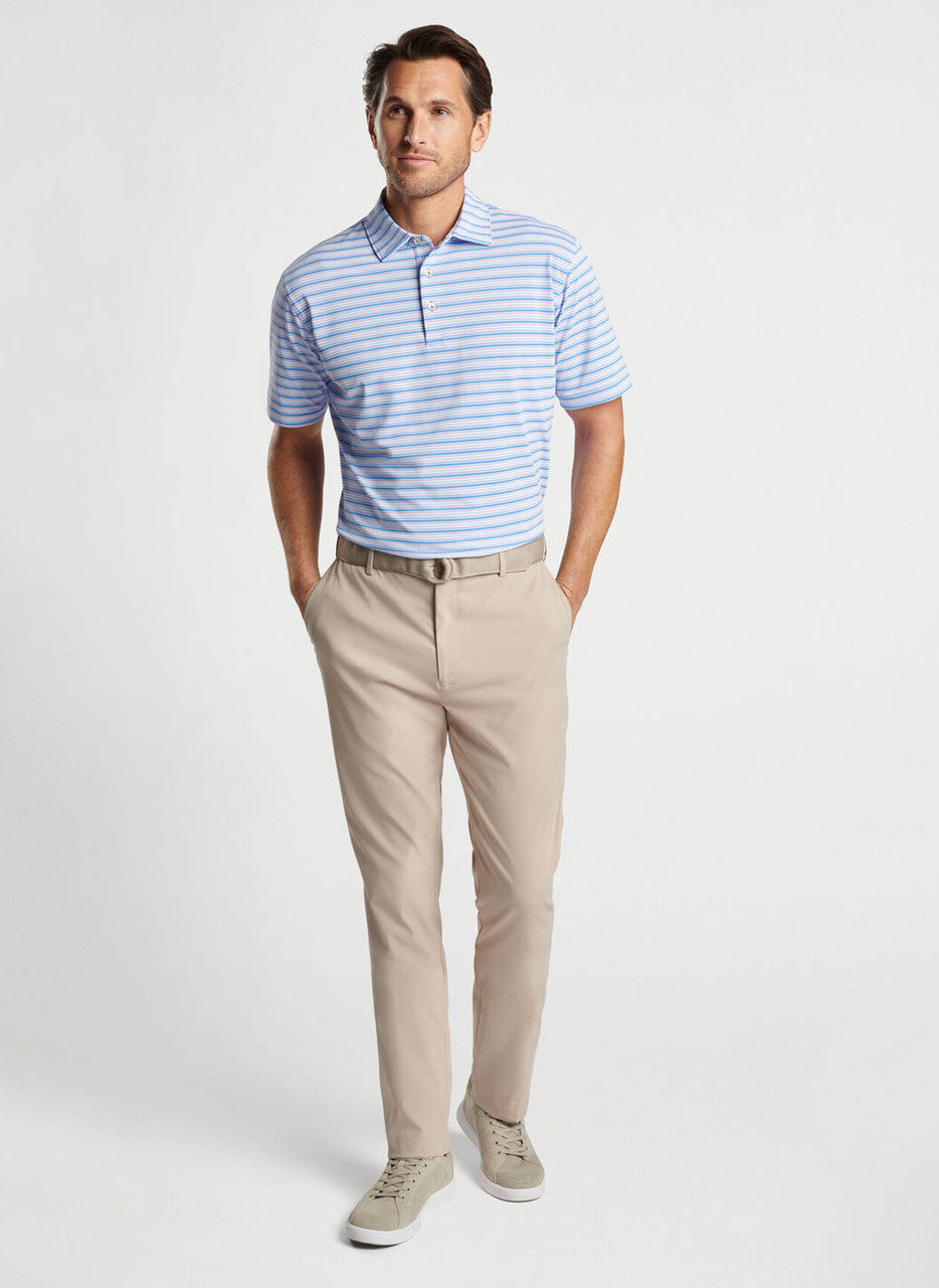 Peter Millar Creston Performance Mesh Polo: Liberty Blue