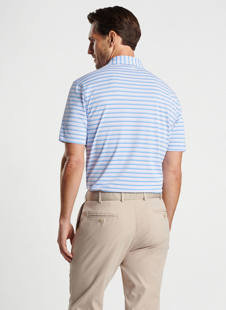 Peter Millar Creston Performance Mesh Polo: Liberty Blue