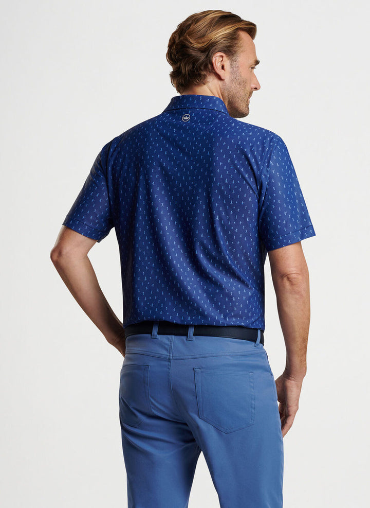 Peter Millar Fairway Par-Tee Performance Mesh Polo: Sport Navy