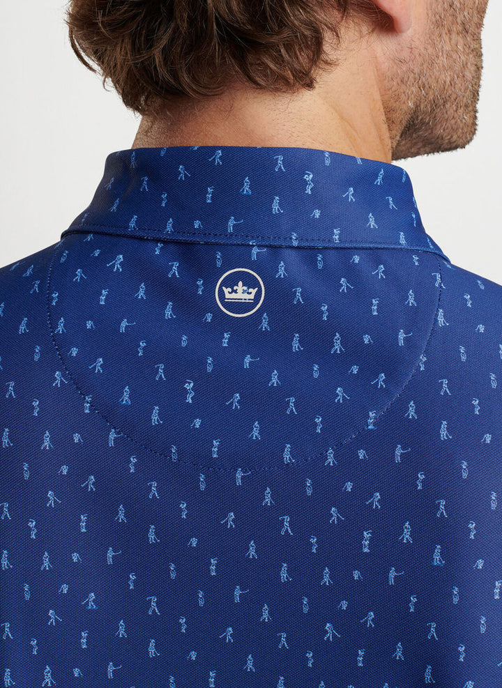 Peter Millar Fairway Par-Tee Performance Mesh Polo: Sport Navy