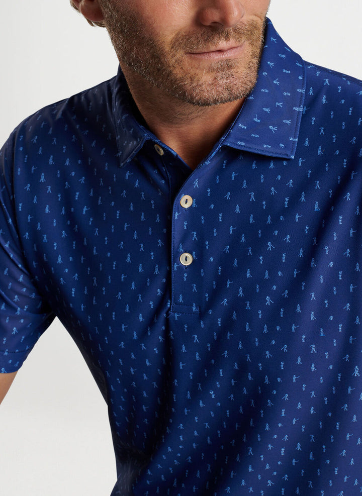 Peter Millar Fairway Par-Tee Performance Mesh Polo: Sport Navy