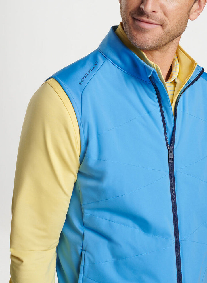 Peter Millar Fuse Hybrid Vest: Liberty Blue