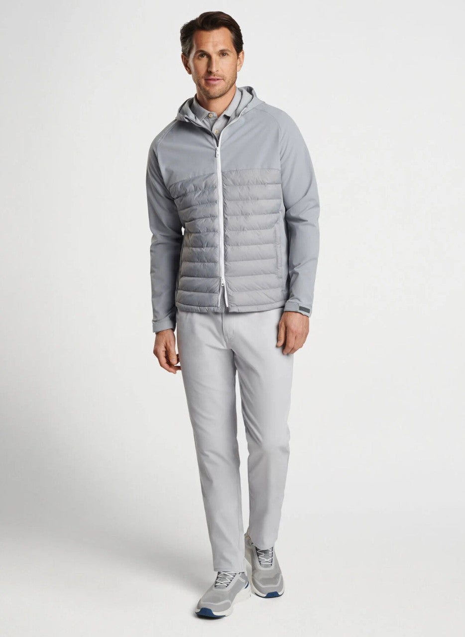 Peter Millar All Course Hybrid Hoodie: Gale Grey