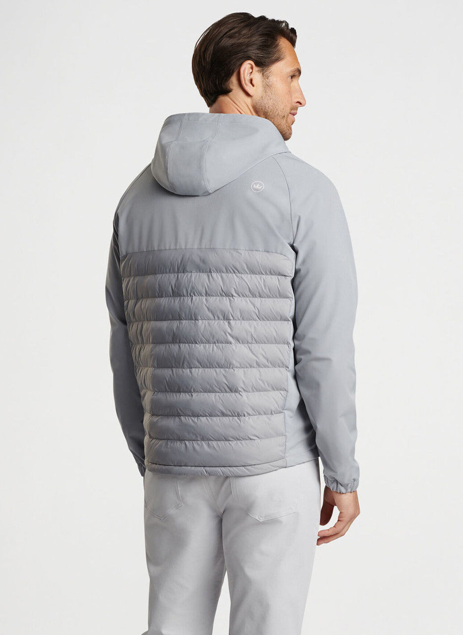 Peter Millar All Course Hybrid Hoodie: Gale Grey