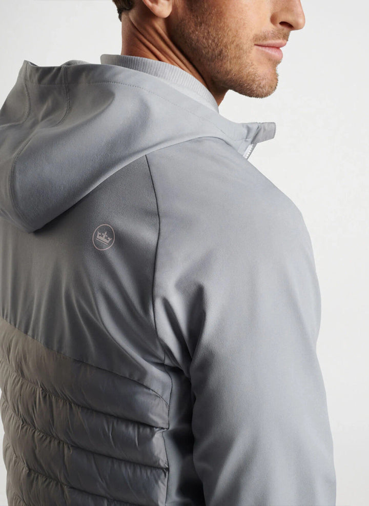 Peter Millar All Course Hybrid Hoodie: Gale Grey