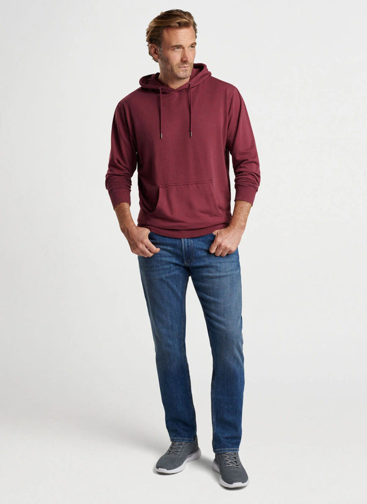 Peter Millar Lava Wash Hoodie: Currant