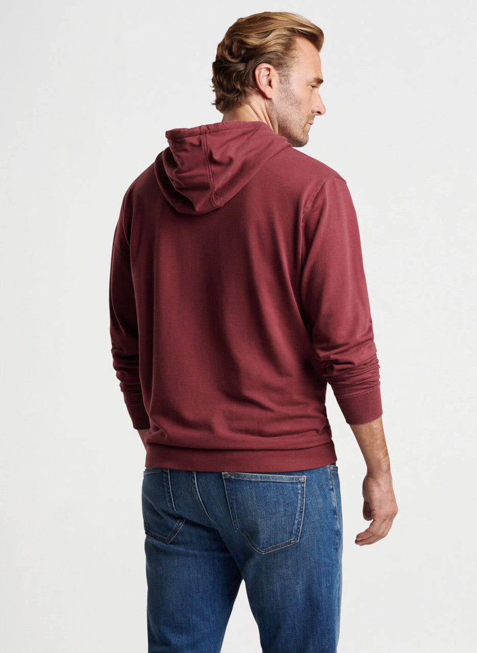 Peter Millar Lava Wash Hoodie: Currant