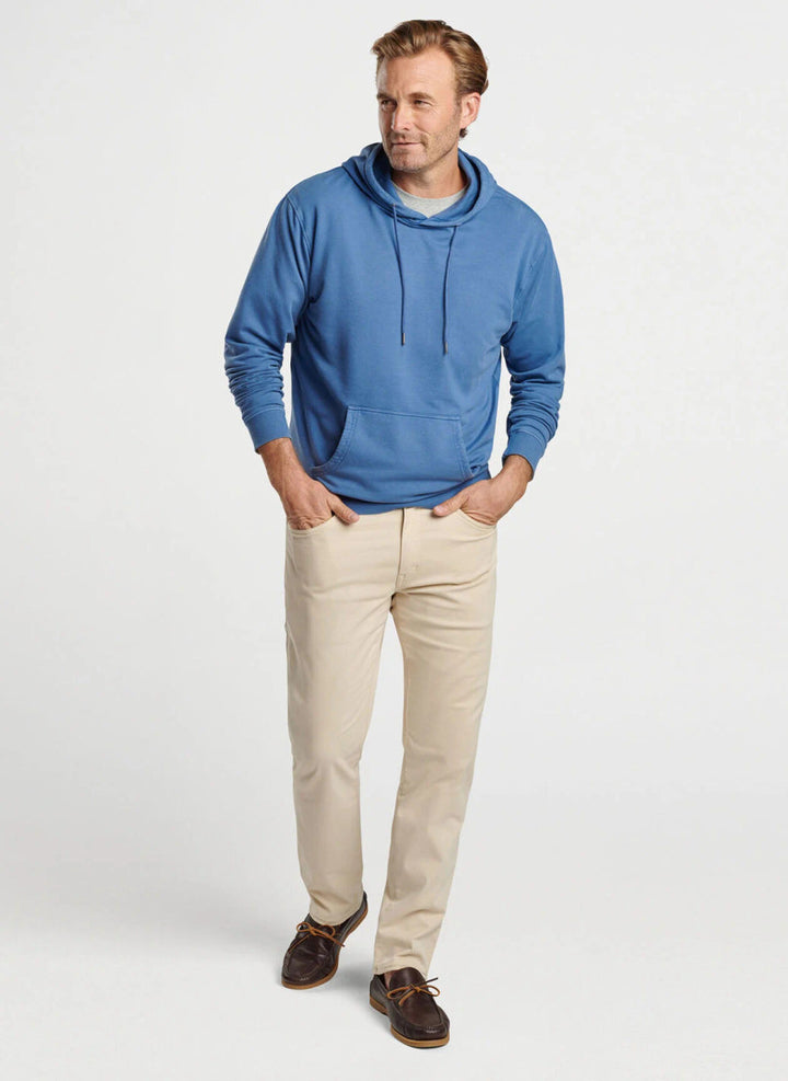 Peter Millar Lava Wash Hoodie: Ocean Blue