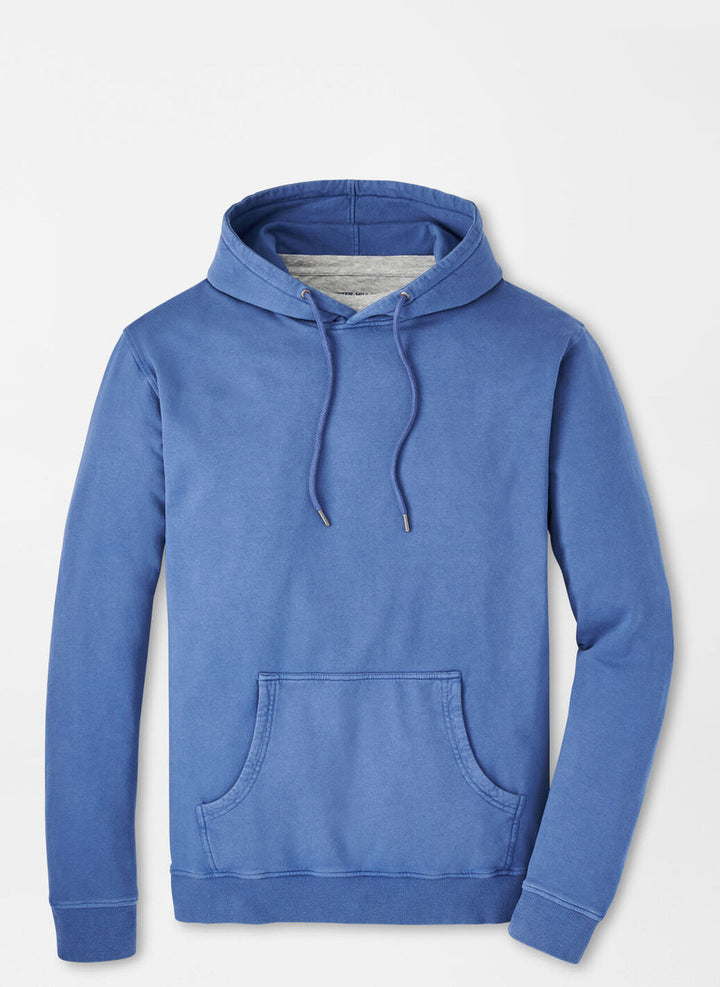 Peter Millar Lava Wash Hoodie: Ocean Blue