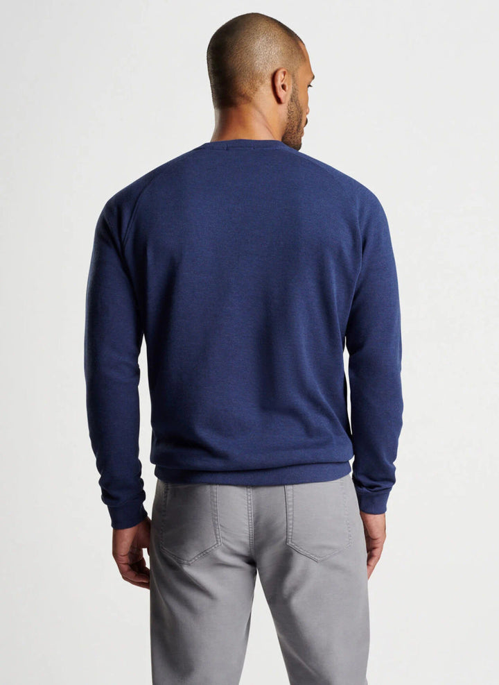 Peter Millar Crown Comfort Knit Crew: Navy