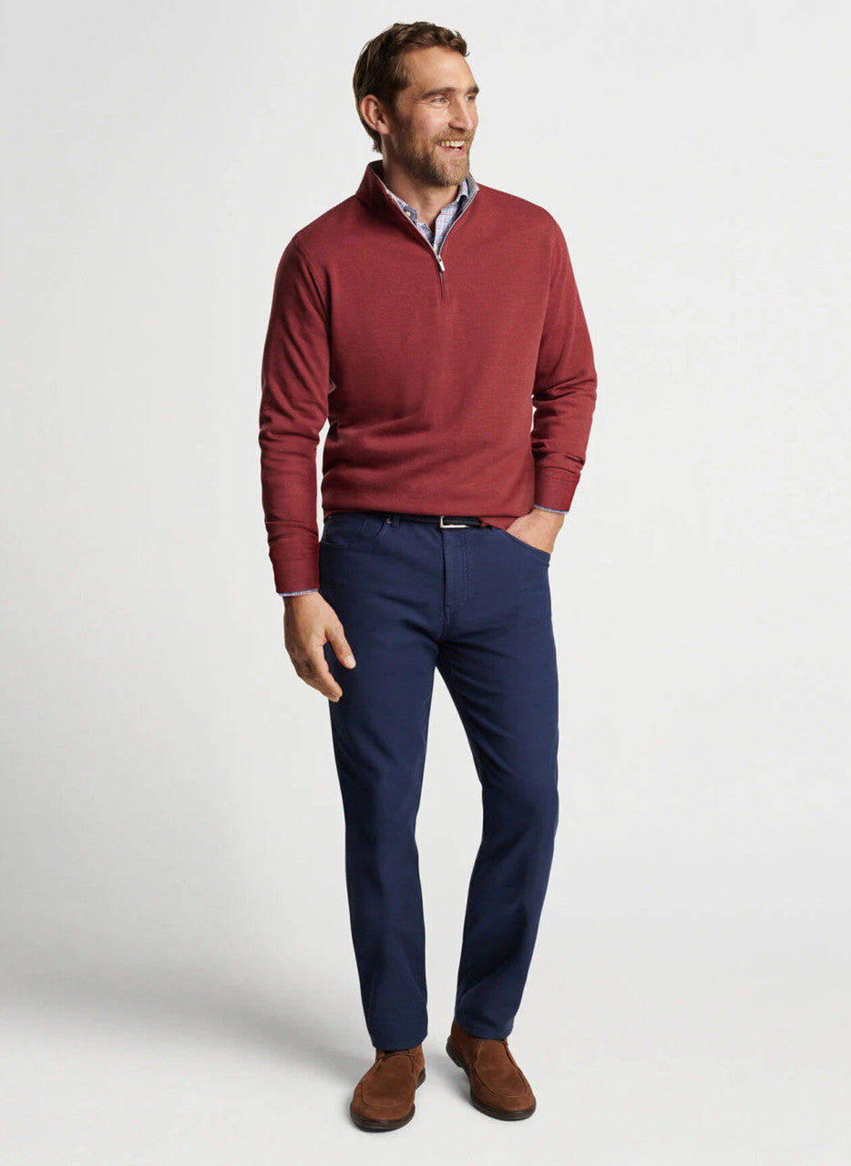 Peter Millar Crown Comfort Pullover: Celosia Red