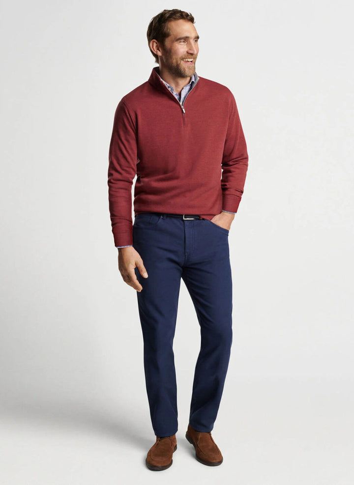 Peter Millar Crown Comfort Pullover: Celosia Red