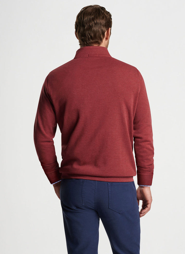 Peter Millar Crown Comfort Pullover: Celosia Red