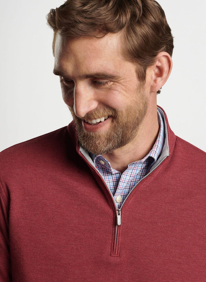 Peter Millar Crown Comfort Pullover: Celosia Red