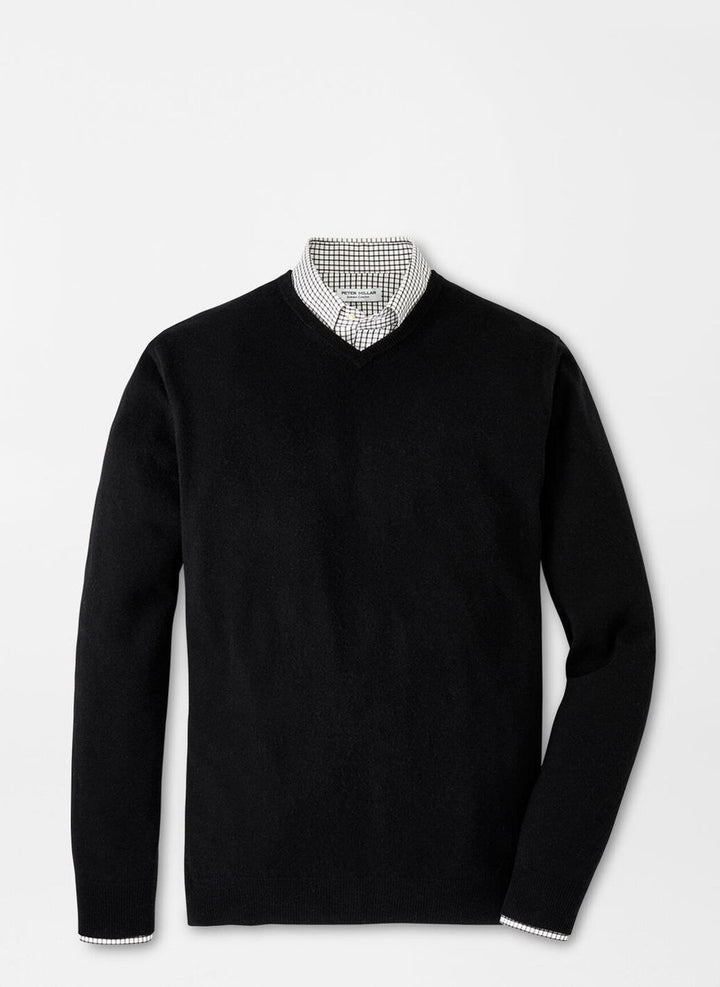 Peter Millar Crown Heritage Cashmere Sweater: Black