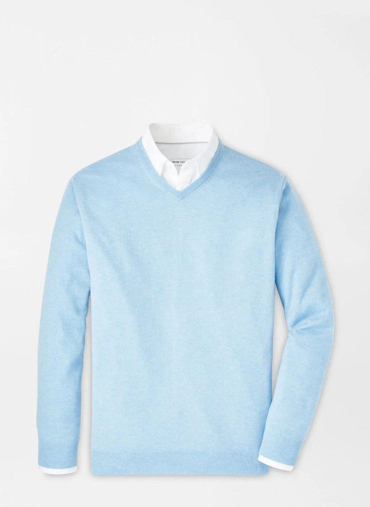 Peter Millar Crown Heritage Cashmere Sweater: Cottage Blue