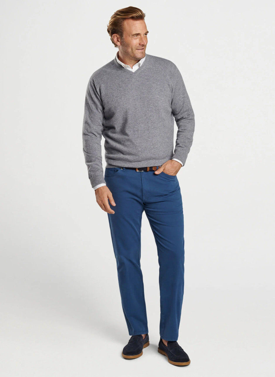 Peter Millar Crown Heritage Cashmere Sweater: Oslo Grey