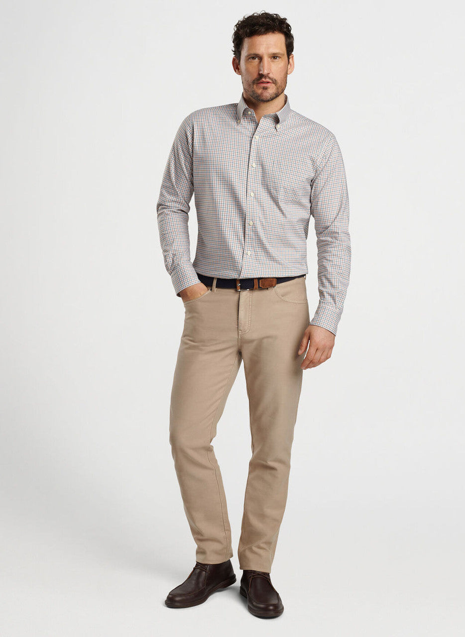 Peter Millar Hamilton Crown Lite Cotton-Stretch Sport Shirt: Sherwood