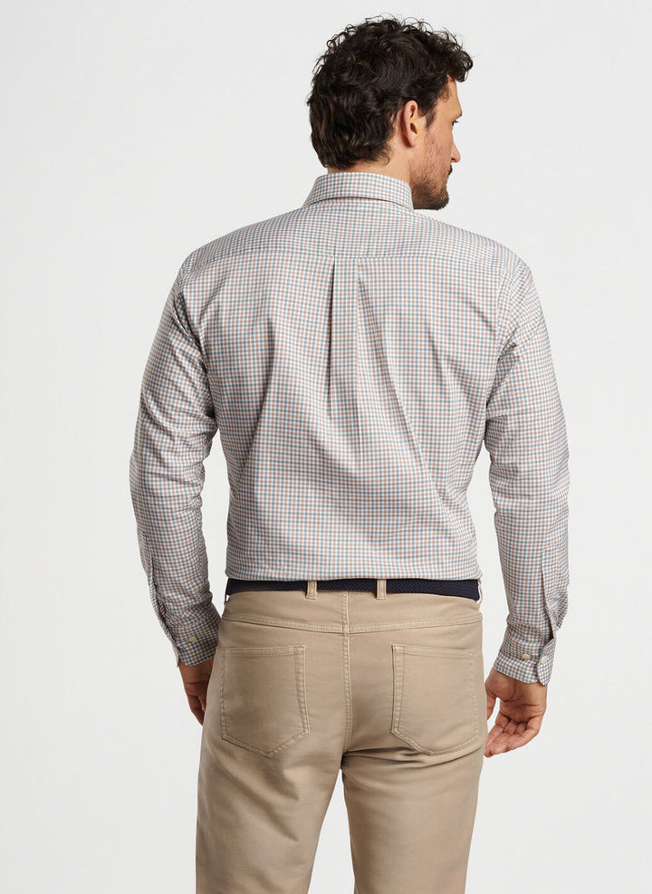 Peter Millar Hamilton Crown Lite Cotton-Stretch Sport Shirt: Sherwood