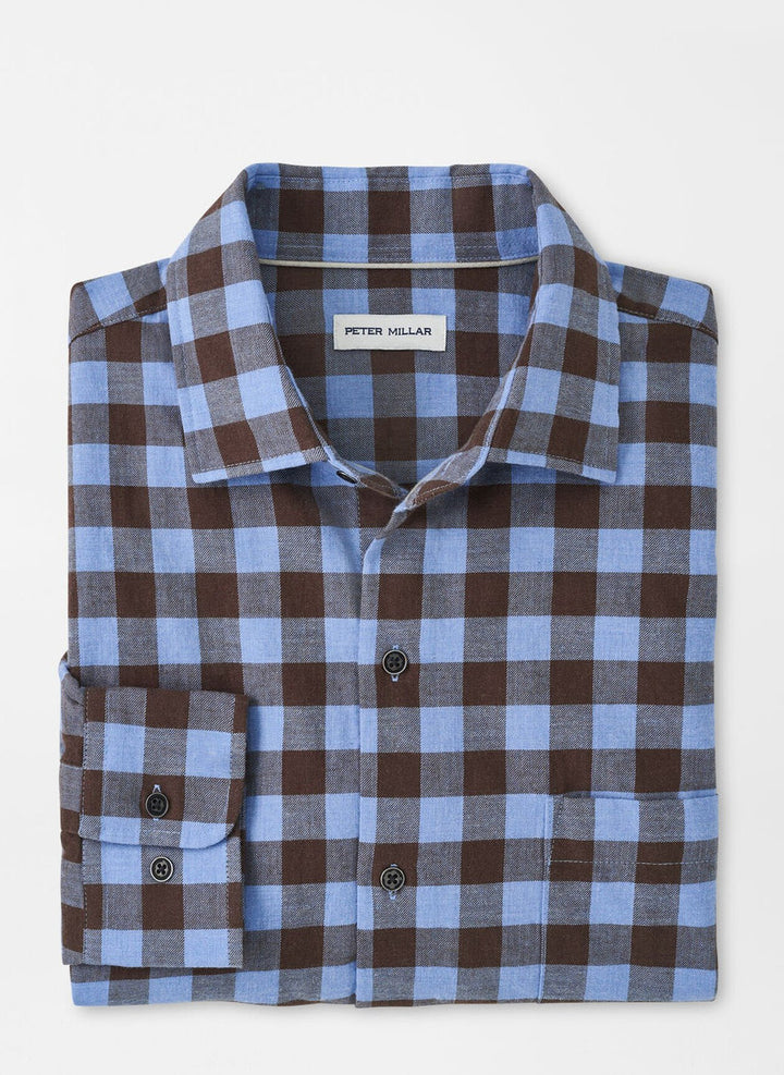 Peter Millar Delta Cotton Sport Shirt: Cottage Blue