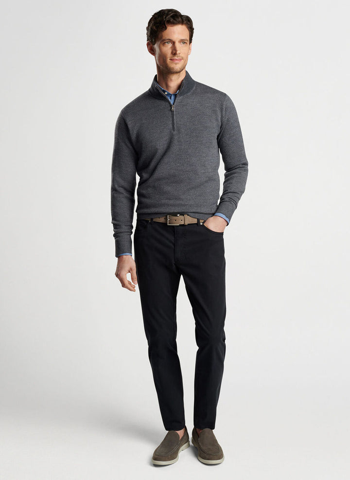 Peter Millar Crown Crafted Wayfare Five-Pocket Pant: Washed Black