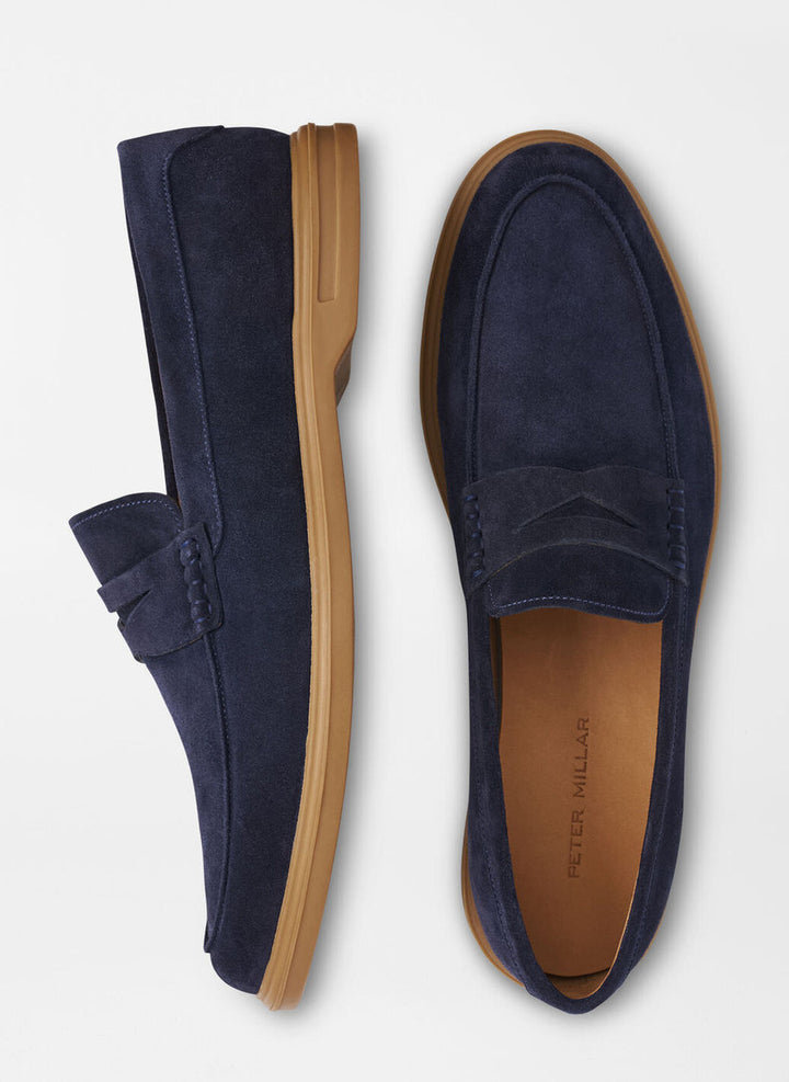 Peter Millar Excursionist Penny Loafer: Dark Navy