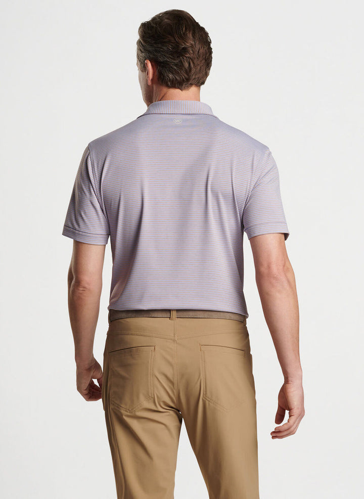 Peter Millar Crown Crafted Ambrose Performance Jersey Polo: Lavender Fog