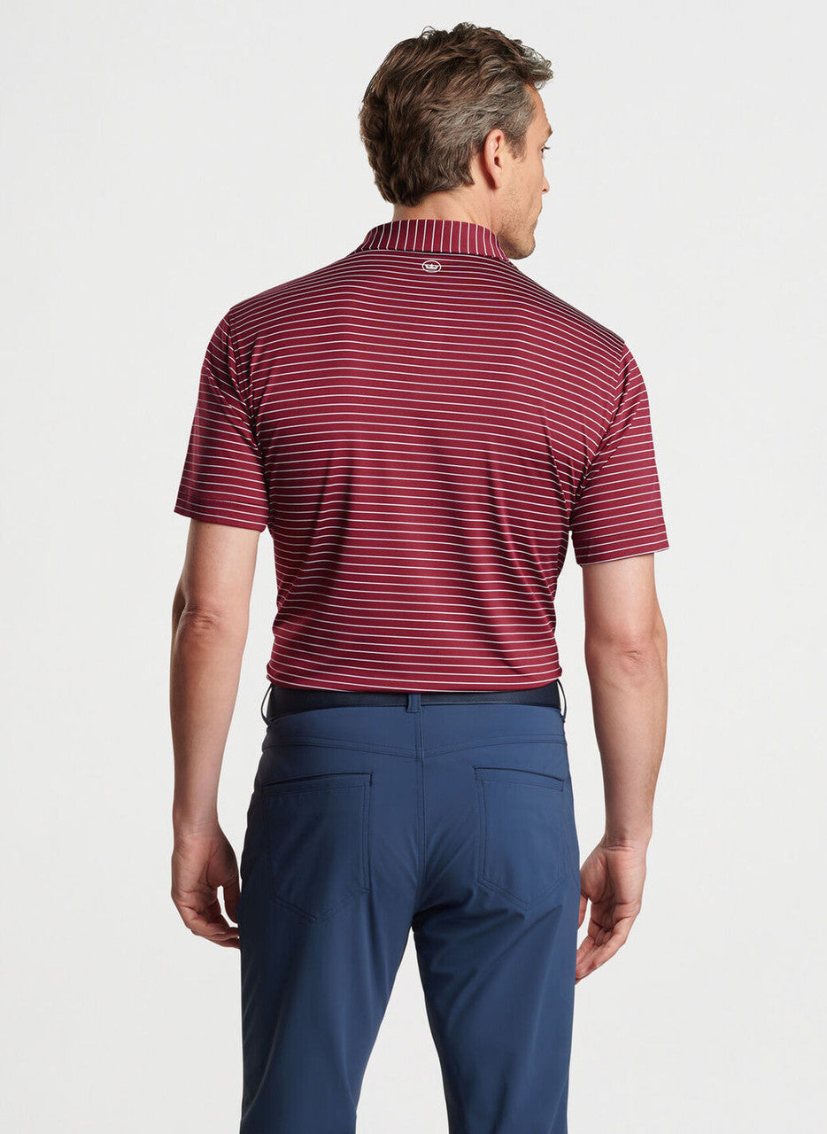 Peter Millar Crown Crafted Duet Performance Jersey Polo: Vermouth