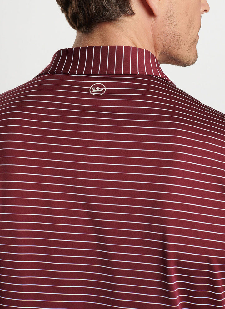 Peter Millar Crown Crafted Duet Performance Jersey Polo: Vermouth