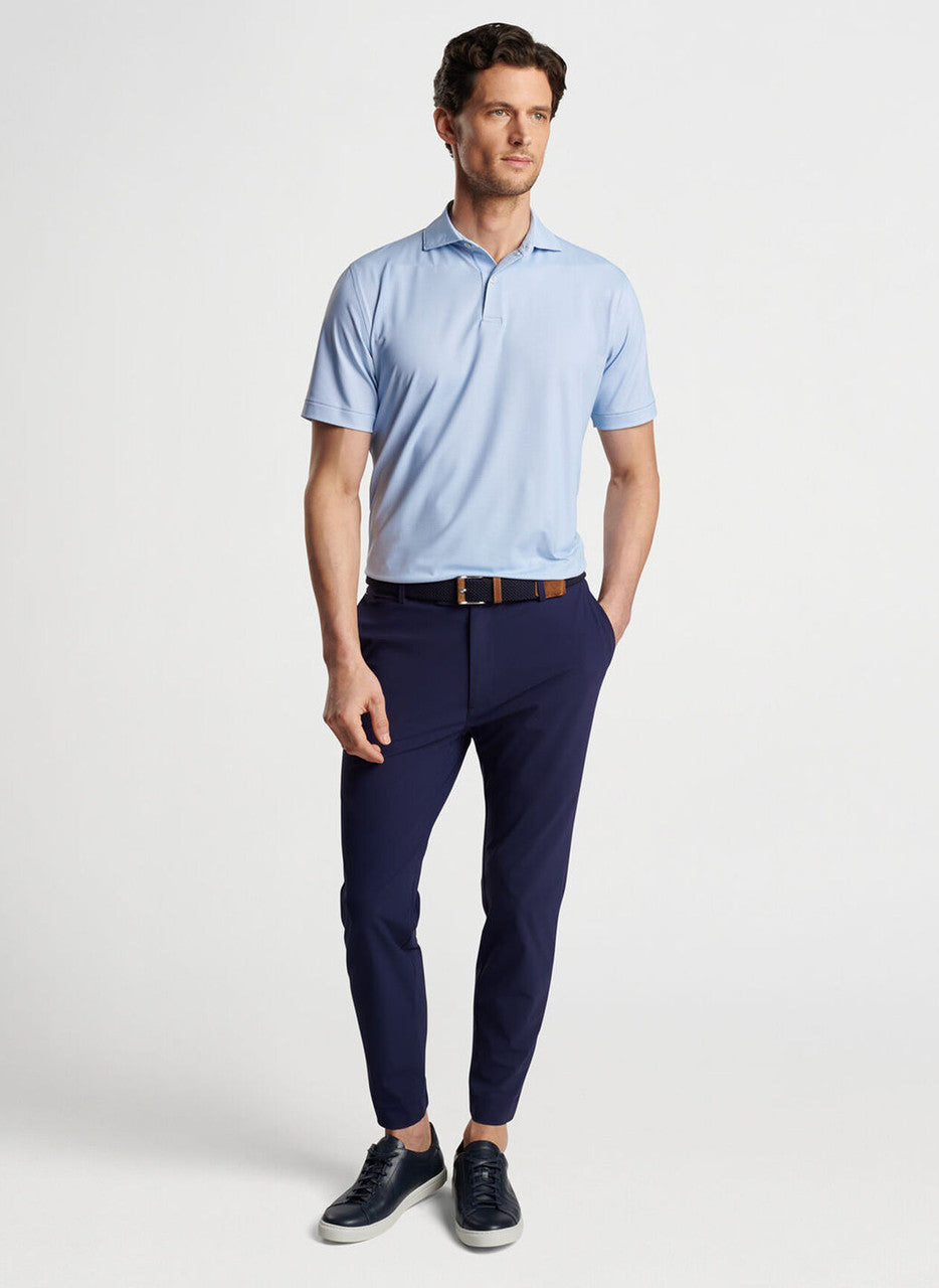 Peter Millar Crown Crafted Delancey Dot Performance Jersey Polo: Moon Mist