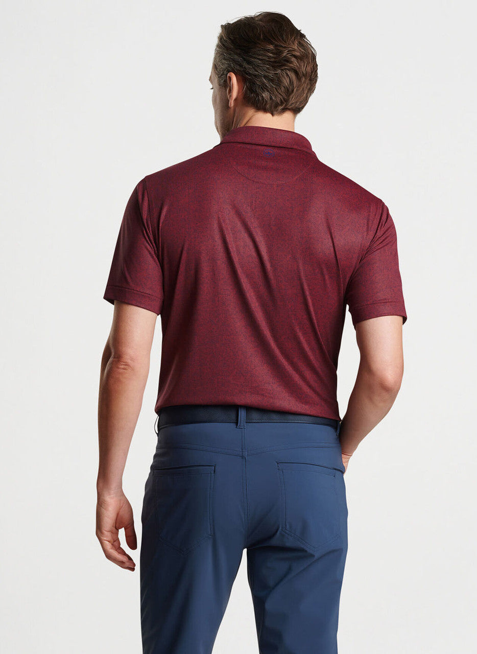 Peter Millar Crown Crafted University of South Carolina "Script"  Switching Gears Performance Jersey Polo: Vermouth