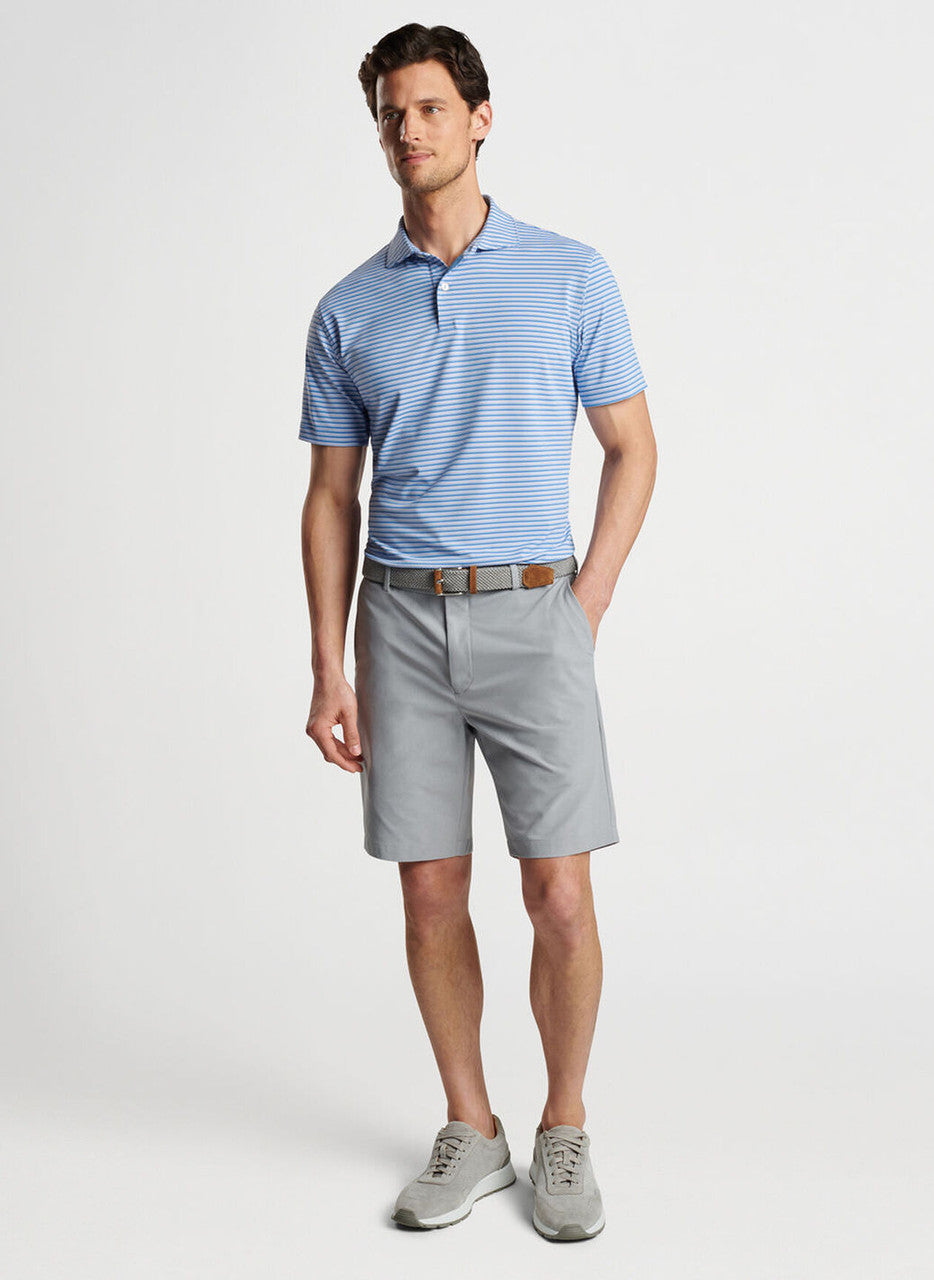 Peter Millar Crown Crafted Bowen Jersey Performance Jersey Polo: Brook Blue