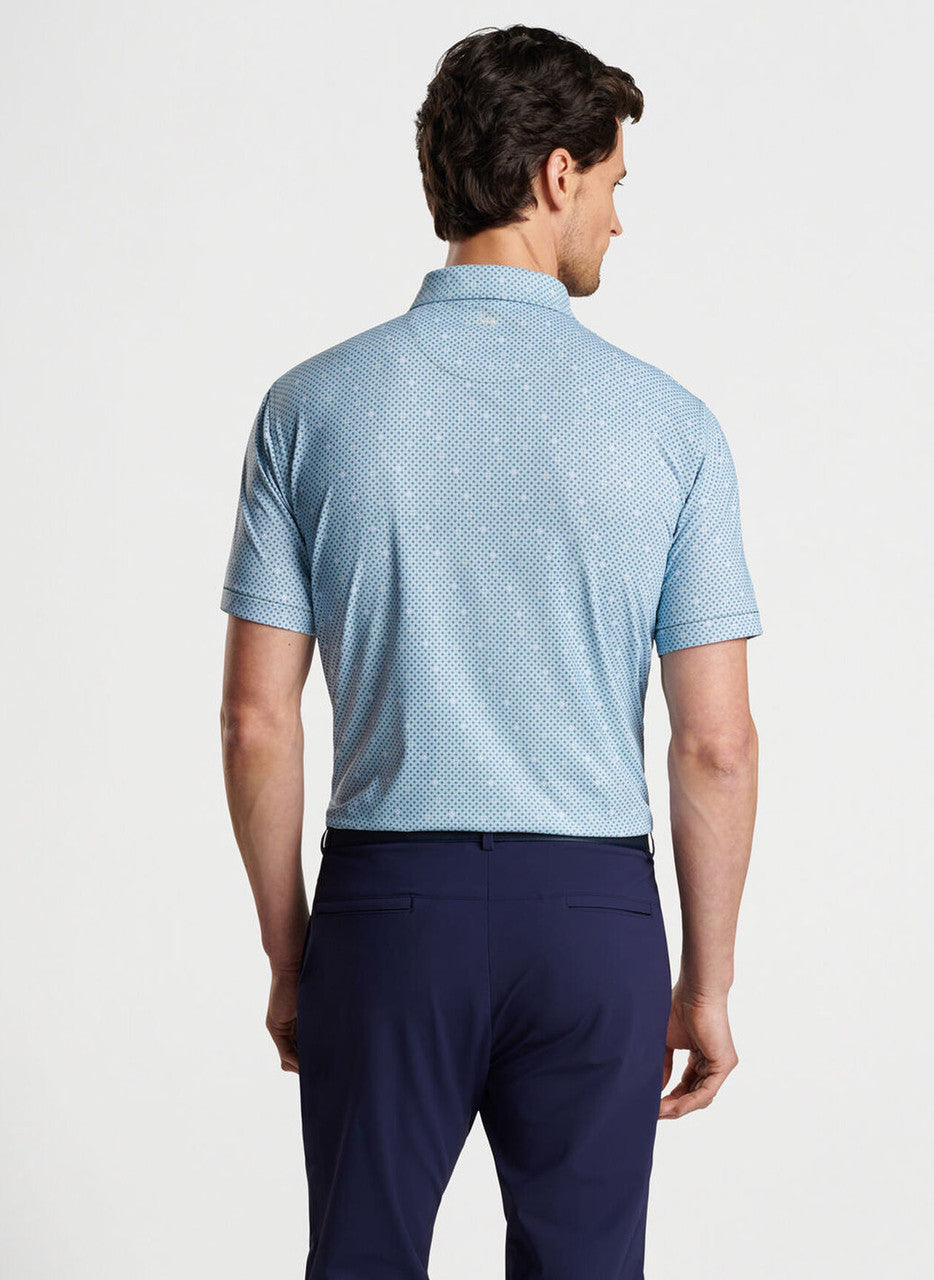 Peter Millar Crown Crafted Mosaic Performance Jersey Polo: Lacinato