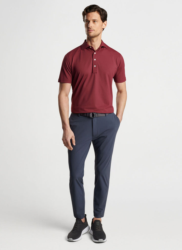 Peter Millar Crown Crafted Soul Performance Mesh Polo: Vermouth