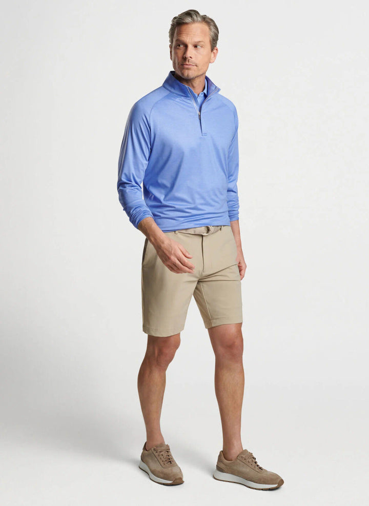 Peter Millar Stealth Delancy Dot Performance Quarter-Zip: Elixir