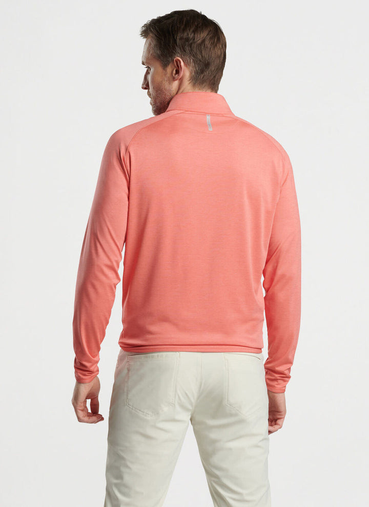 Peter Millar Stealth Performance Quarter-Zip: Scarlet Lily