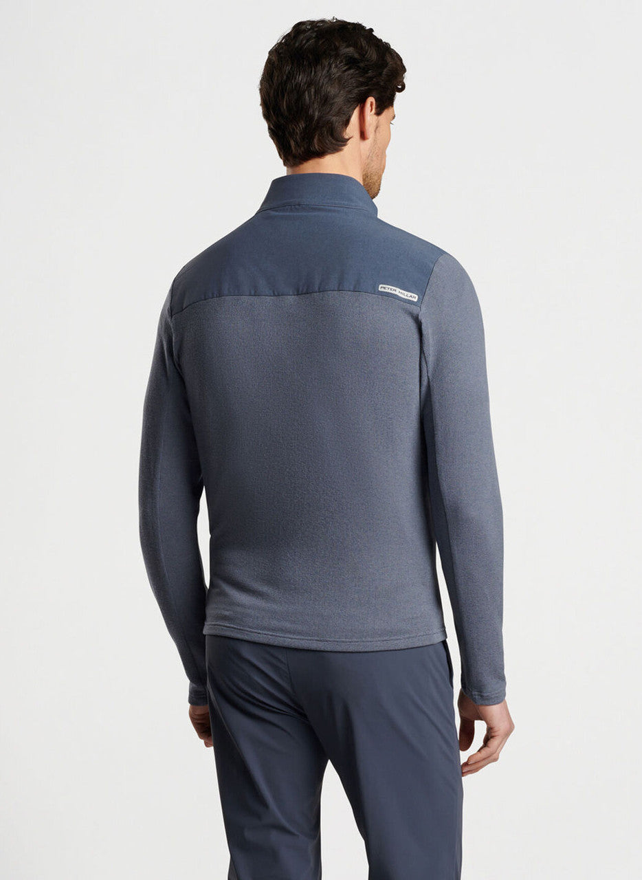 Peter Millar Solstice Performance Hybrid Full-Zip Cardigan: Steel