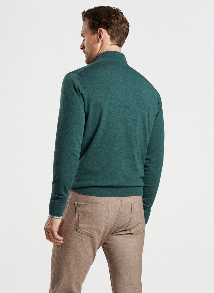 Peter Millar Crown Crafted Excursionist Flex Quarter-Zip Sweater: Lacinato