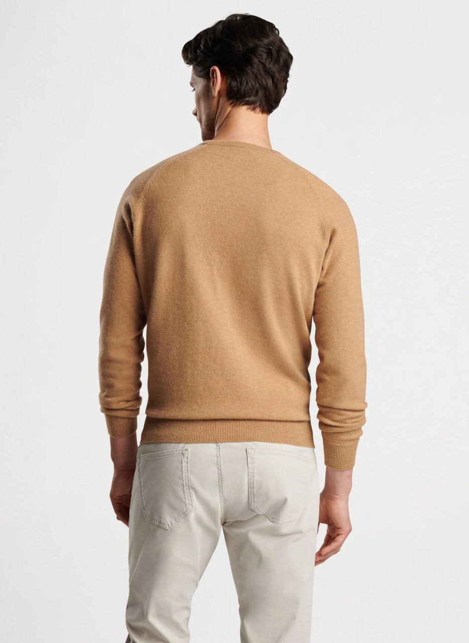 Peter Millar Crown Crafted Artisan Crafted Cashmere Flex Crew: Tawny