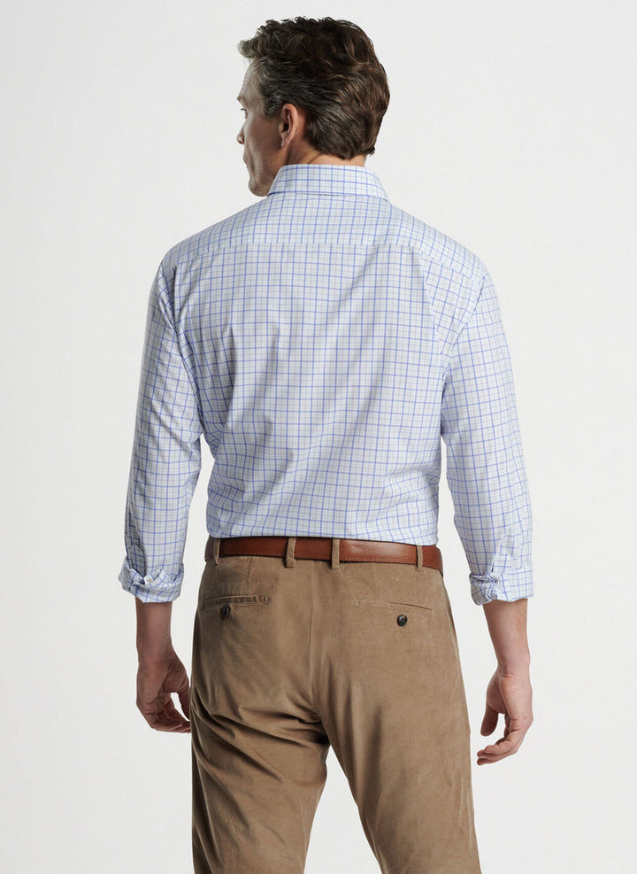 Peter Millar Crown Crafted Moors Performance Poplin Sport Shirt: Elixir