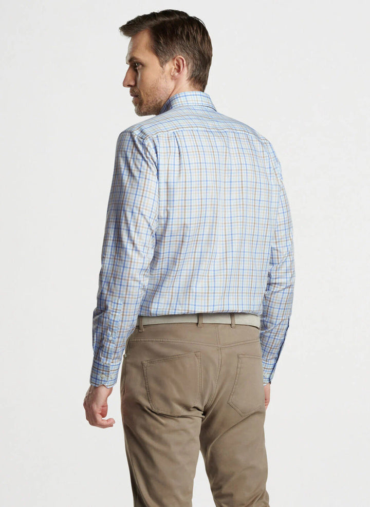 Peter Millar Crown Crafted Brighton Cotton Sport Shirt: Elixir