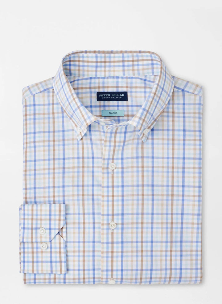 Peter Millar Crown Crafted Brighton Cotton Sport Shirt: Elixir